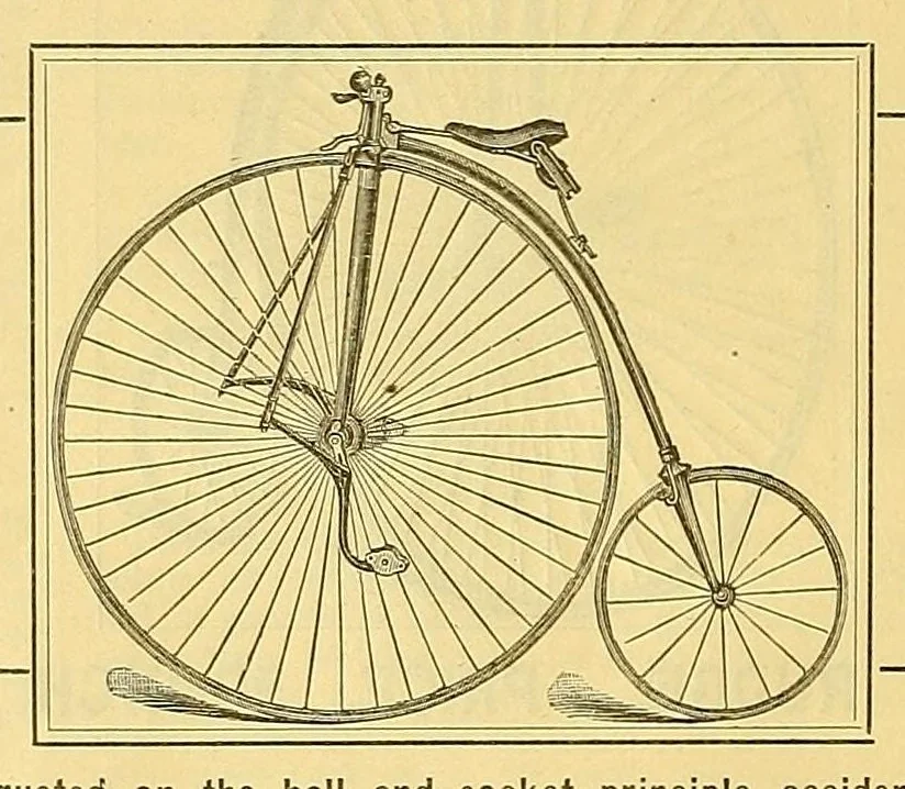 An illustration from The bicycling world, 1881, leaf 72
