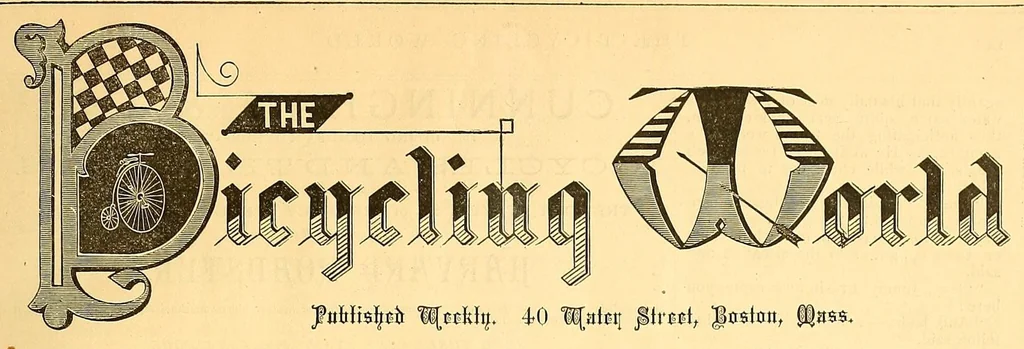 An illustration from The bicycling world, 1881, leaf 21