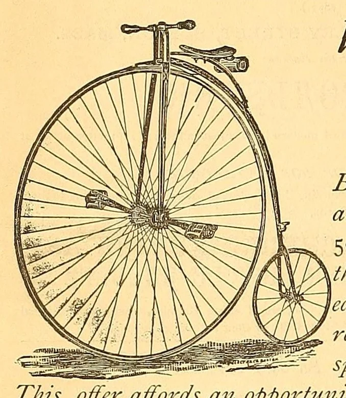 An illustration from The bicycling world, 1881, leaf 292