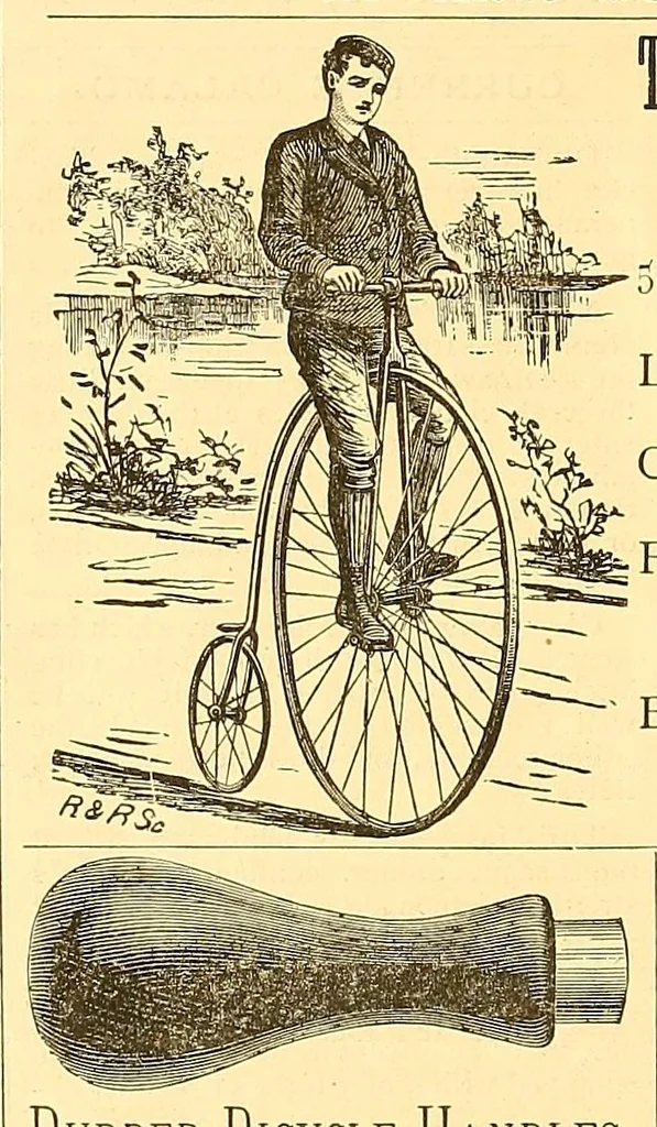 An illustration from The bicycling world, 1881, leaf 34