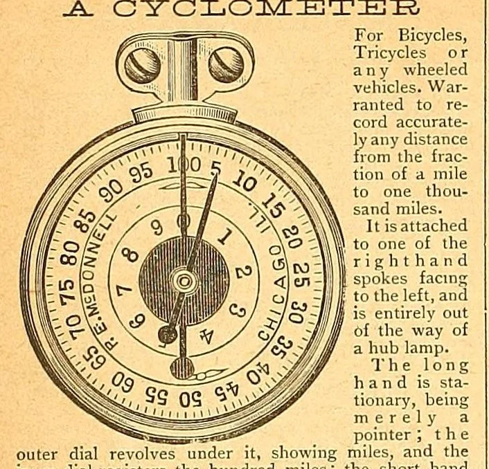 An illustration from The bicycling world, 1881, leaf 100