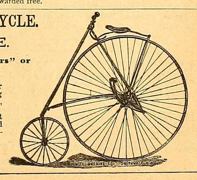 An illustration from The bicycling world, 1881, leaf 135