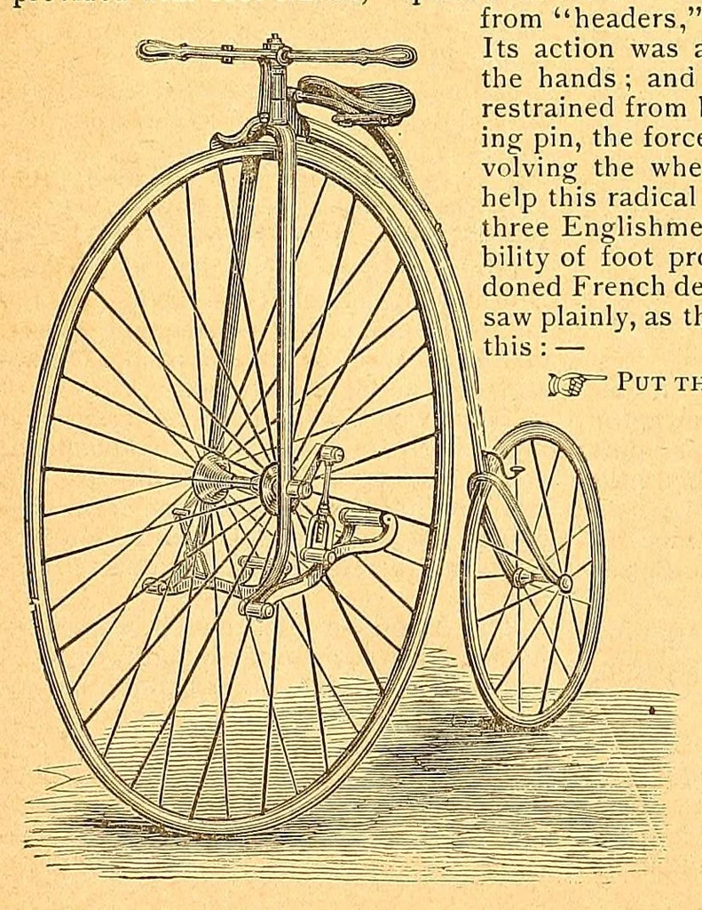 An illustration from The bicycling world, 1881, leaf 314
