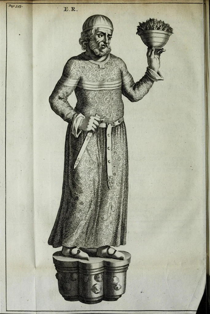 An illustration from Bigde kohanim, id est, Vestitus sacerdotum Hebraeorum : sive, commentarius amplissimus in Exodi cap. XXVIII ac XXXIX & Levit. cap. XVI aliaque loca S. Scripturae quam plurima, 1697, leaf 490