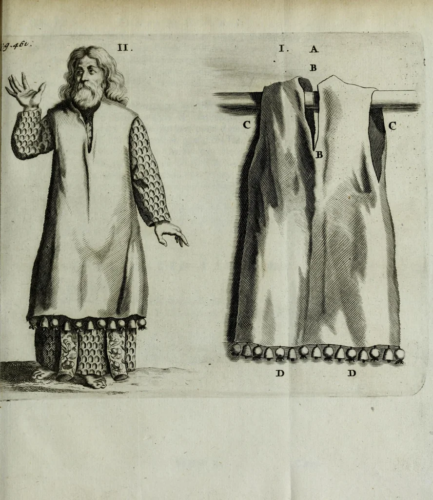 An illustration from Bigde kohanim, id est, Vestitus sacerdotum Hebraeorum : sive, commentarius amplissimus in Exodi cap. XXVIII ac XXXIX & Levit. cap. XVI aliaque loca S. Scripturae quam plurima, 1697, leaf 565