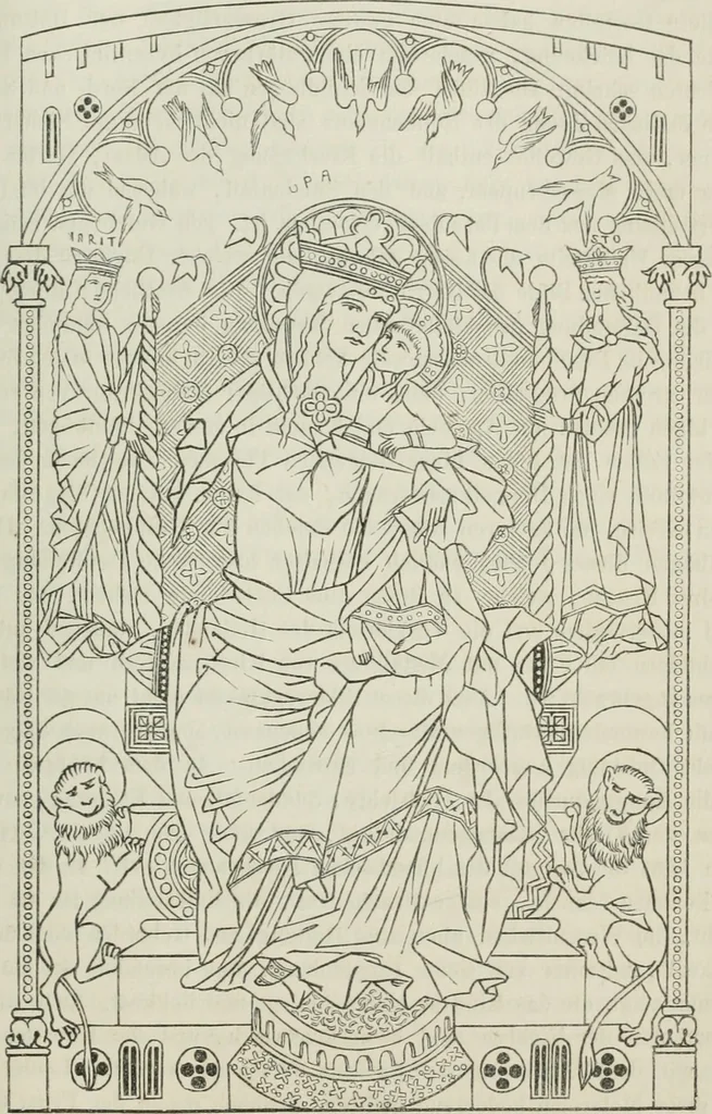 An illustration from Geschichte der bildenden Künste .., 1866, leaf 550