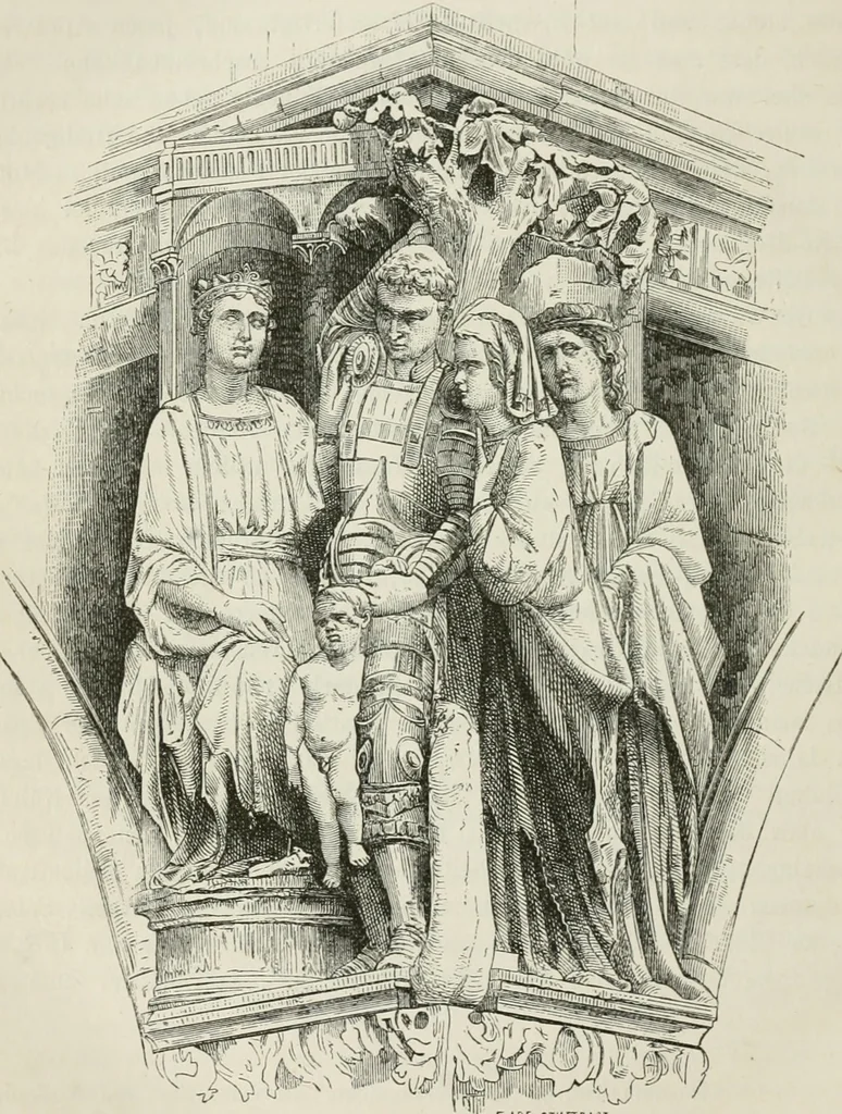 An illustration from Geschichte der bildenden Künste .., 1866, leaf 493