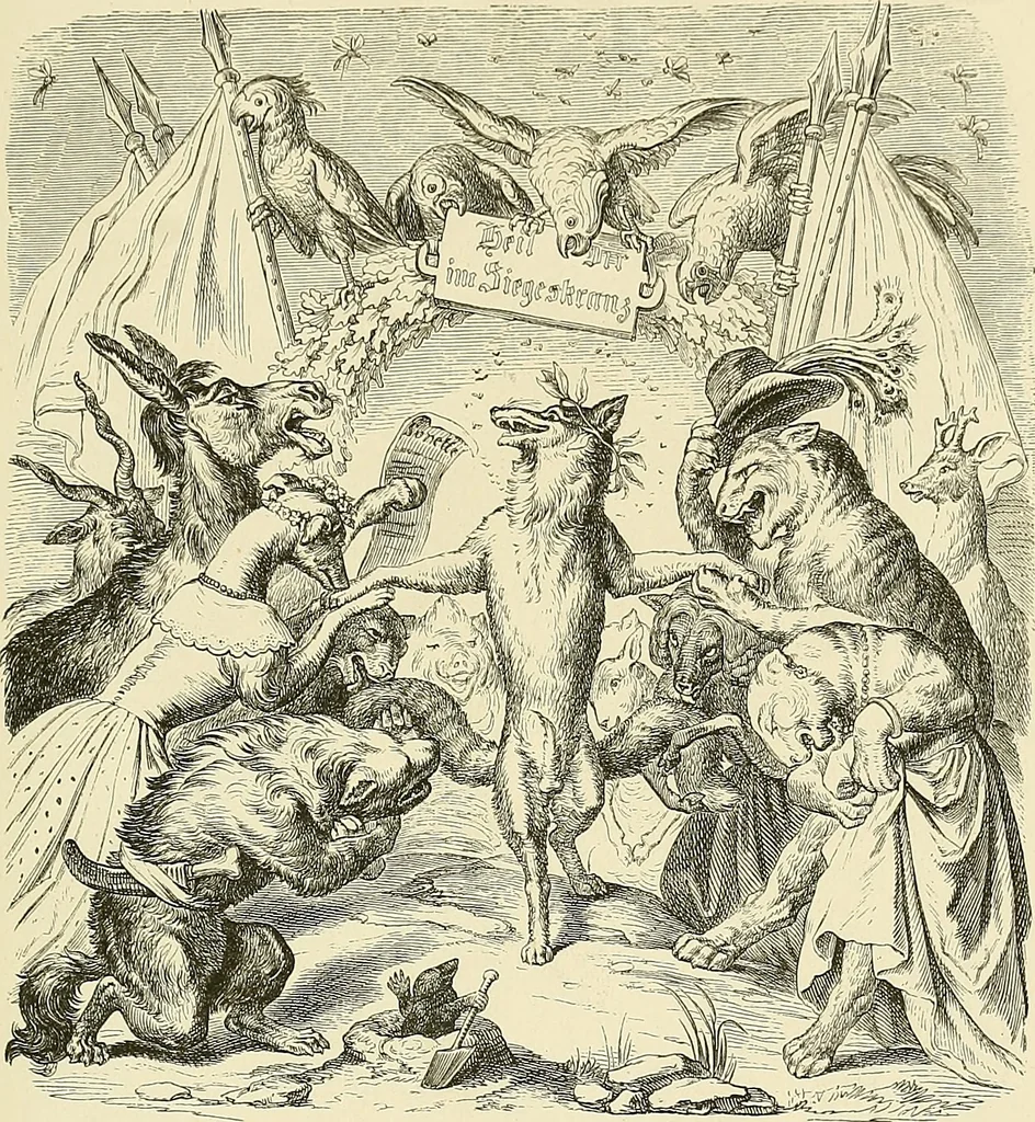 An illustration from Bilder-Album zur neueren Geschichte des Holzschnitts in Deutschland., 1877, leaf 66