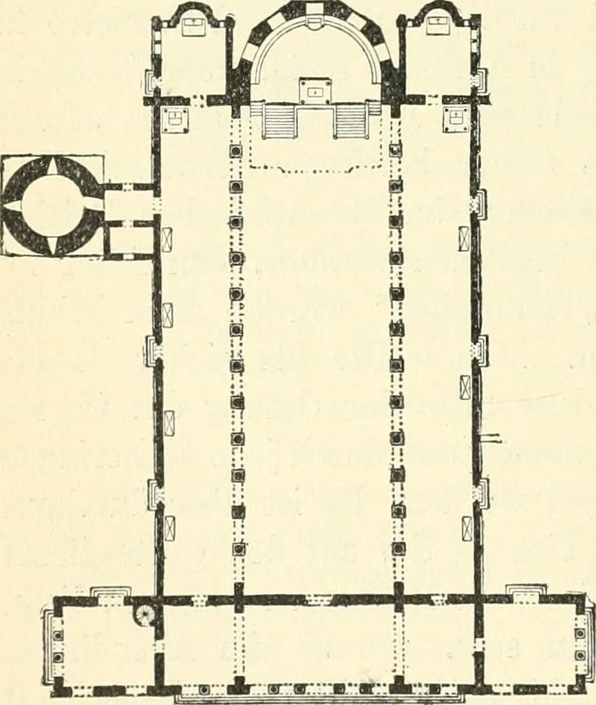 An illustration from Bilder aus der Geschichte der altchristlichen Kunst und liturgie in Italien, 1899, leaf 105