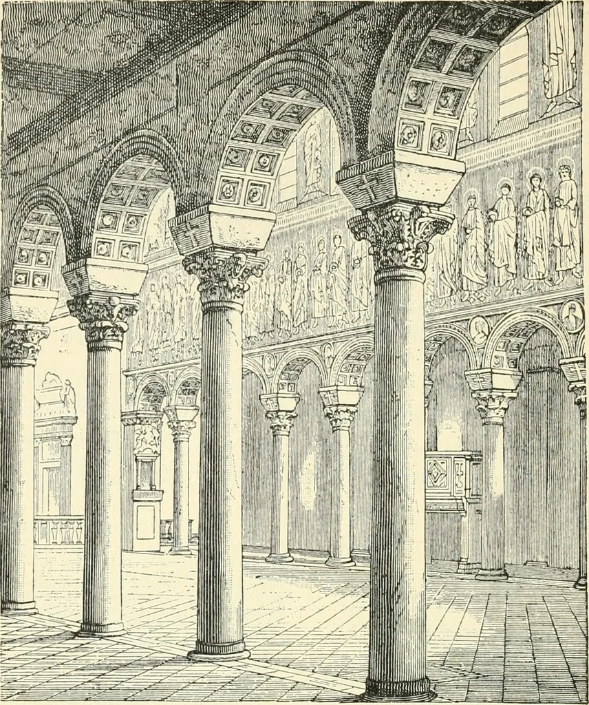 An illustration from Bilder aus der Geschichte der altchristlichen Kunst und liturgie in Italien, 1899, leaf 109
