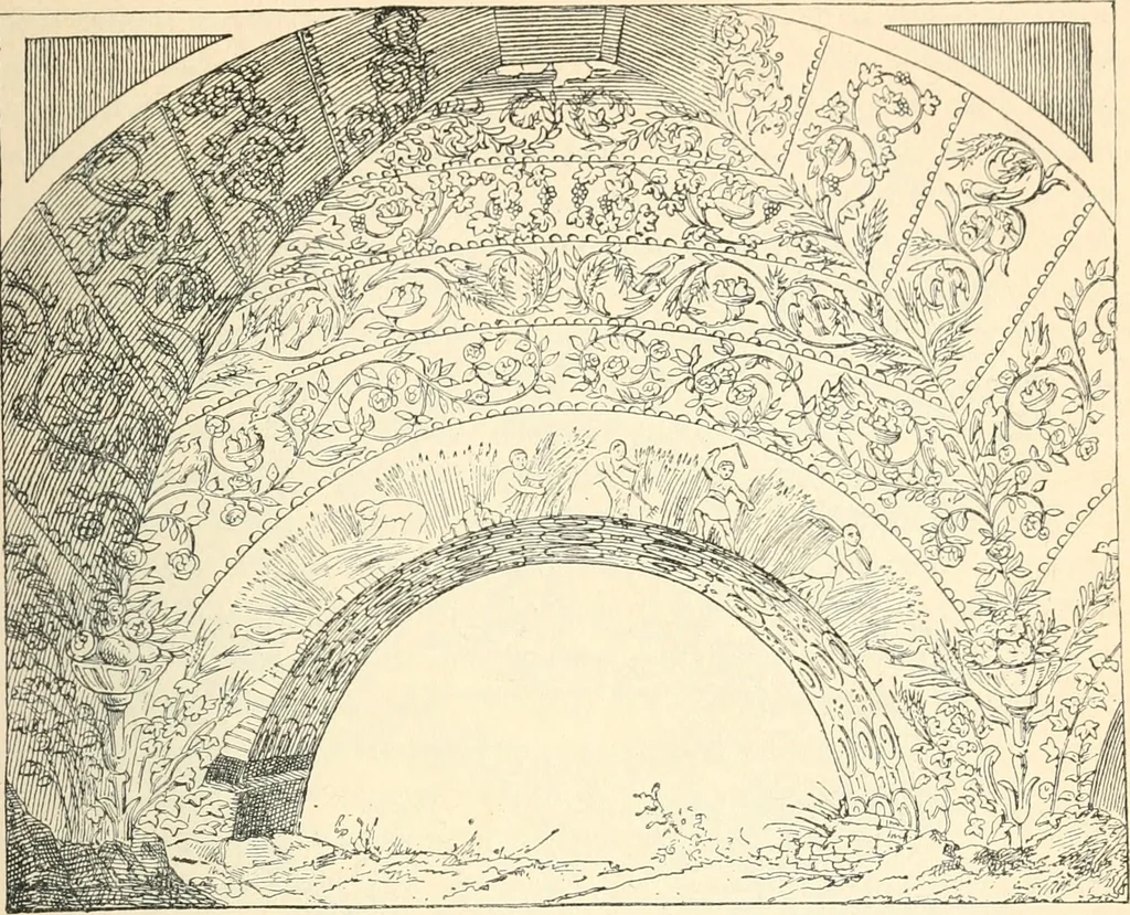 An illustration from Bilder aus der Geschichte der altchristlichen Kunst und liturgie in Italien, 1899, leaf 114