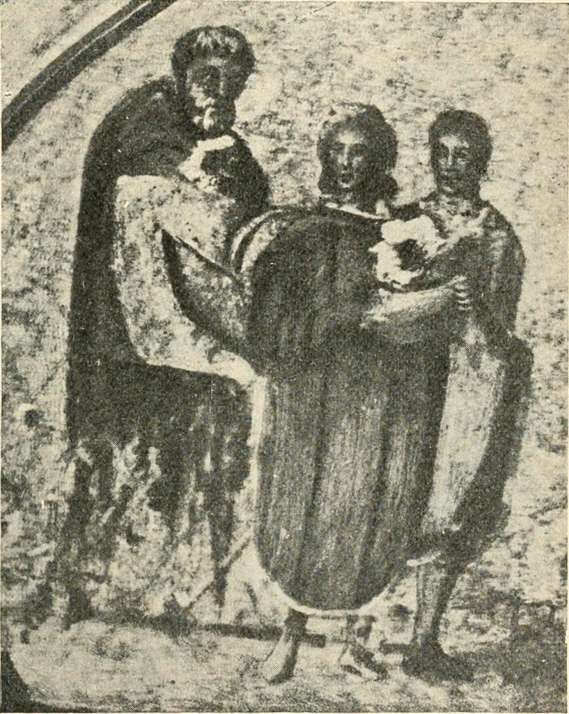 An illustration from Bilder aus der Geschichte der altchristlichen Kunst und liturgie in Italien, 1899, leaf 132