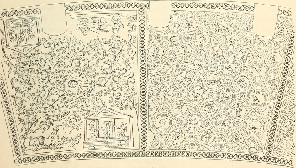 An illustration from Bilder aus der Geschichte der altchristlichen Kunst und liturgie in Italien, 1899, leaf 146