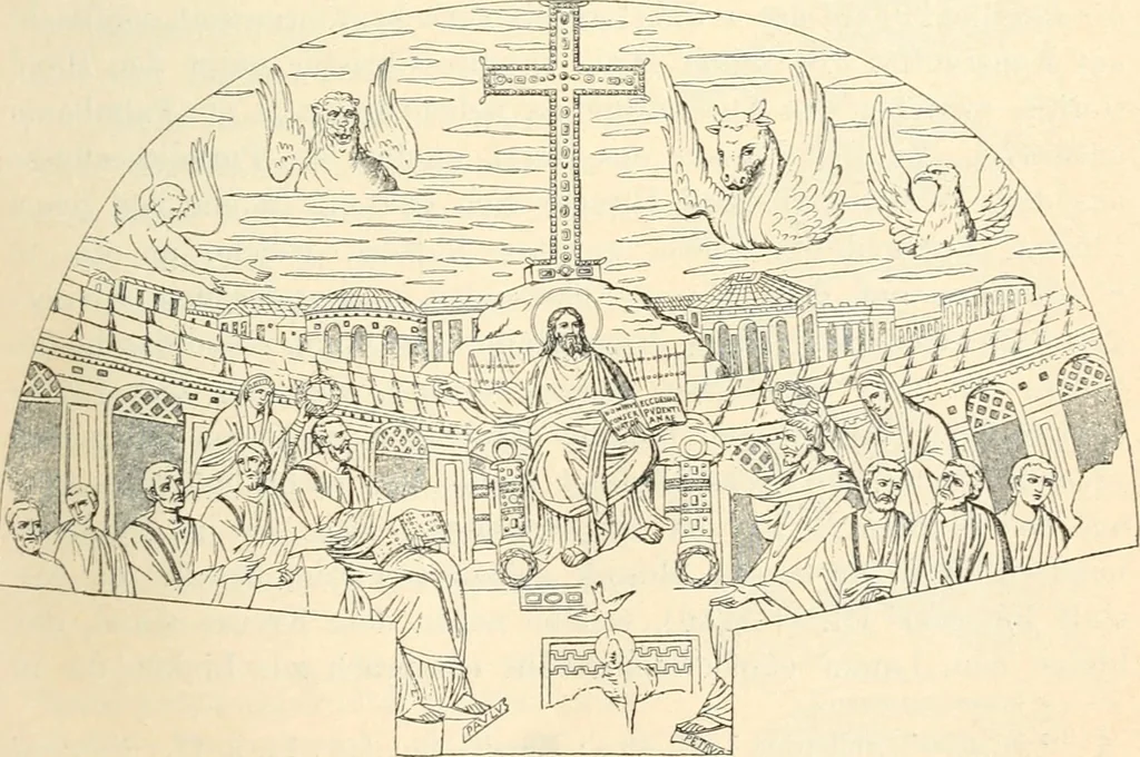An illustration from Bilder aus der Geschichte der altchristlichen Kunst und liturgie in Italien, 1899, leaf 148