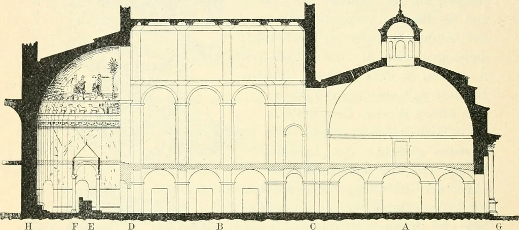 An illustration from Bilder aus der Geschichte der altchristlichen Kunst und liturgie in Italien, 1899, leaf 151