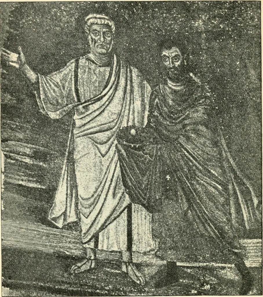 An illustration from Bilder aus der Geschichte der altchristlichen Kunst und liturgie in Italien, 1899, leaf 153