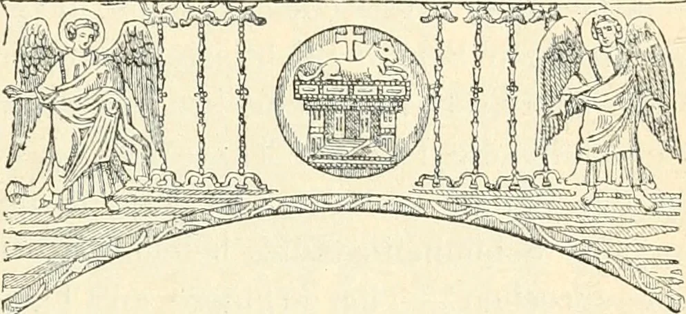 An illustration from Bilder aus der Geschichte der altchristlichen Kunst und liturgie in Italien, 1899, leaf 156