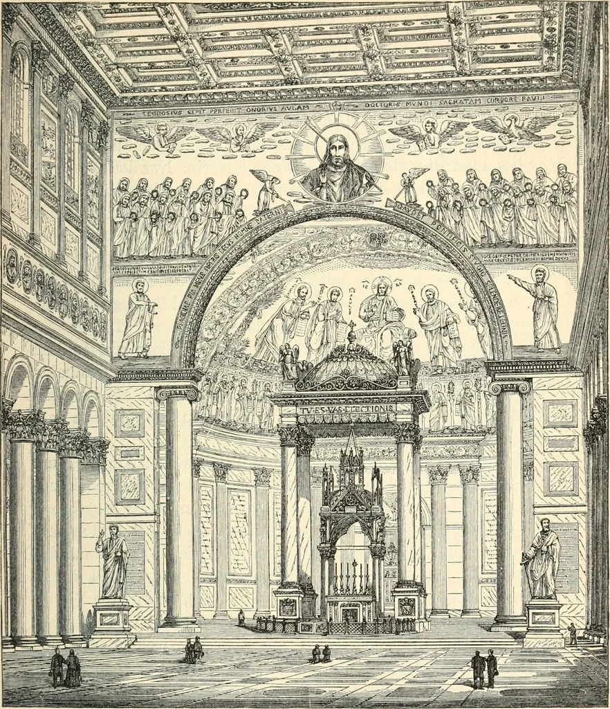 An illustration from Bilder aus der Geschichte der altchristlichen Kunst und liturgie in Italien, 1899, leaf 158