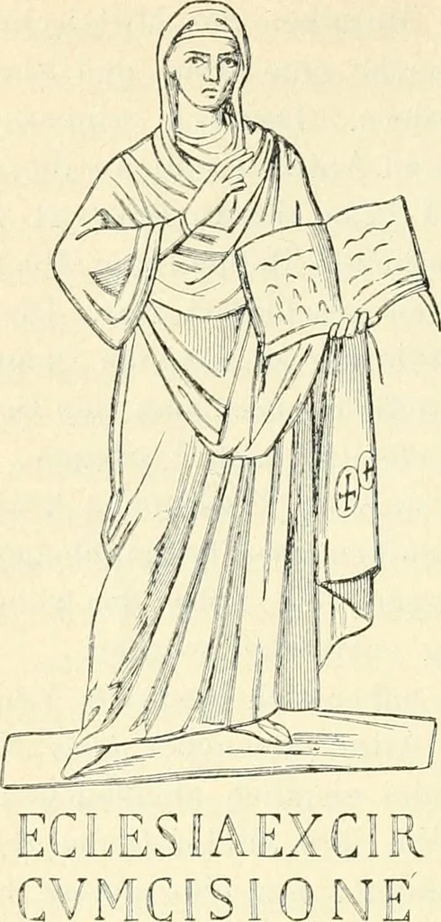 An illustration from Bilder aus der Geschichte der altchristlichen Kunst und liturgie in Italien, 1899, leaf 163