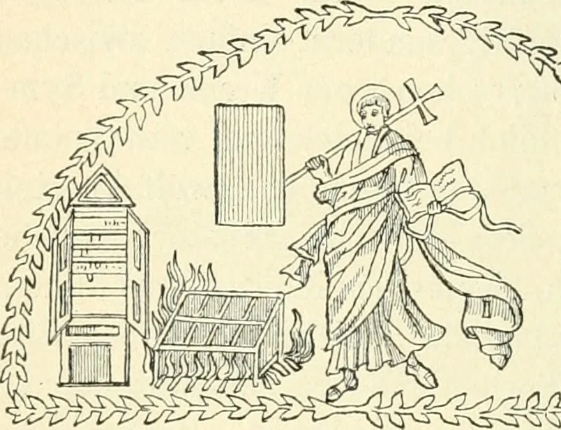 An illustration from Bilder aus der Geschichte der altchristlichen Kunst und liturgie in Italien, 1899, leaf 169