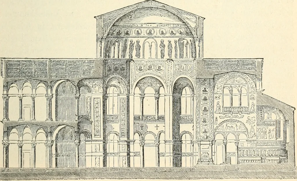 An illustration from Bilder aus der Geschichte der altchristlichen Kunst und liturgie in Italien, 1899, leaf 188