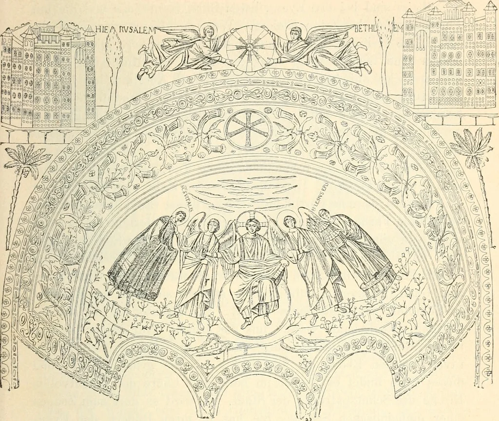 An illustration from Bilder aus der Geschichte der altchristlichen Kunst und liturgie in Italien, 1899, leaf 192