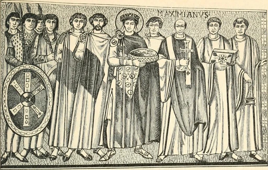 An illustration from Bilder aus der Geschichte der altchristlichen Kunst und liturgie in Italien, 1899, leaf 194