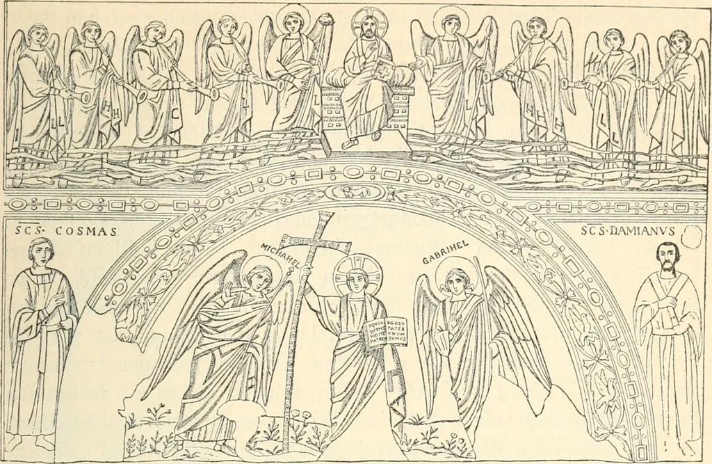 An illustration from Bilder aus der Geschichte der altchristlichen Kunst und liturgie in Italien, 1899, leaf 206