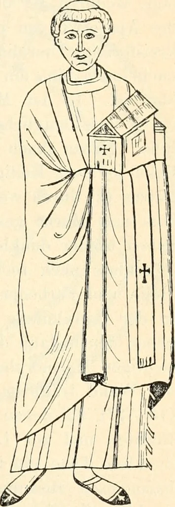 An illustration from Bilder aus der Geschichte der altchristlichen Kunst und liturgie in Italien, 1899, leaf 216