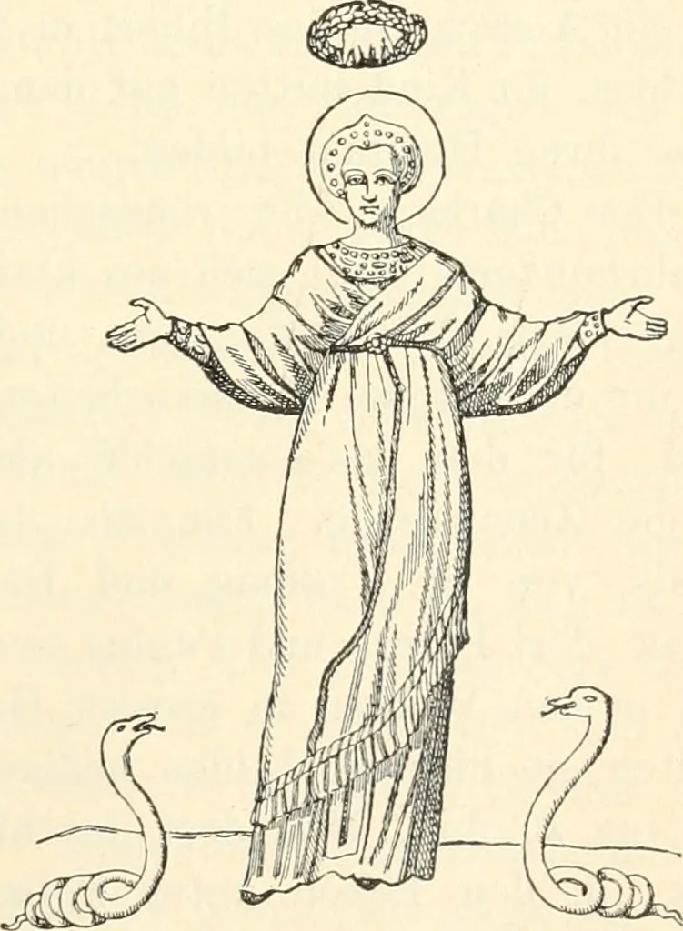 An illustration from Bilder aus der Geschichte der altchristlichen Kunst und liturgie in Italien, 1899, leaf 226