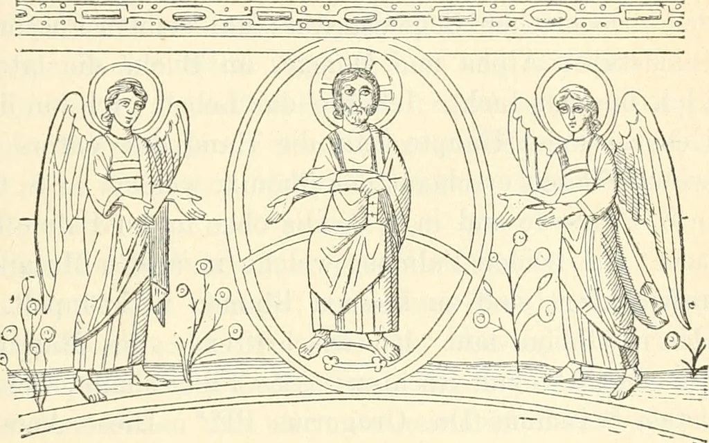 An illustration from Bilder aus der Geschichte der altchristlichen Kunst und liturgie in Italien, 1899, leaf 236