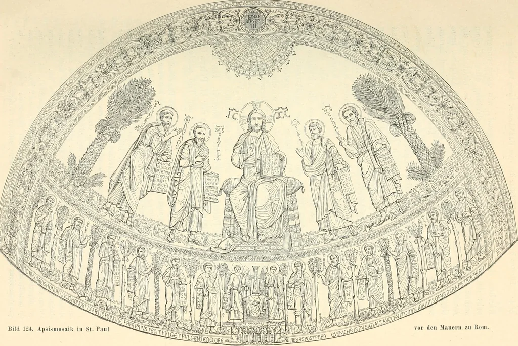 An illustration from Bilder aus der Geschichte der altchristlichen Kunst und liturgie in Italien, 1899, leaf 242