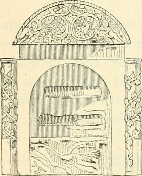 An illustration from Bilder aus der Geschichte der altchristlichen Kunst und liturgie in Italien, 1899, leaf 247