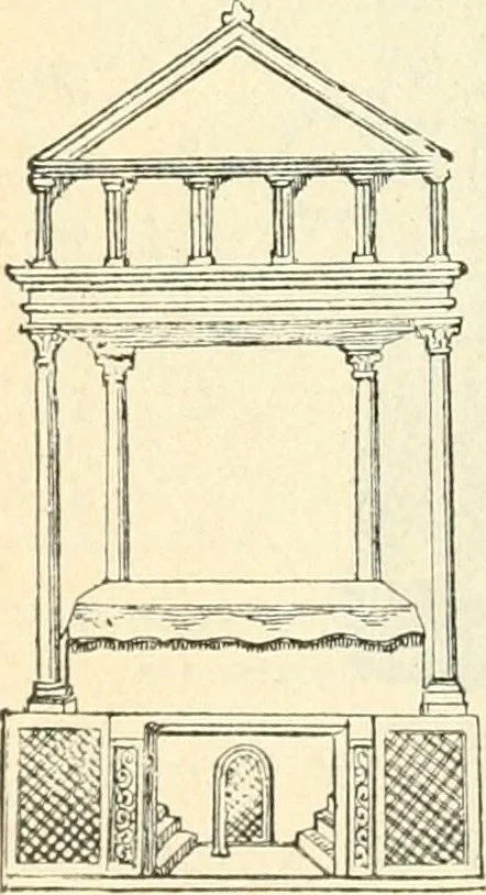 An illustration from Bilder aus der Geschichte der altchristlichen Kunst und liturgie in Italien, 1899, leaf 249