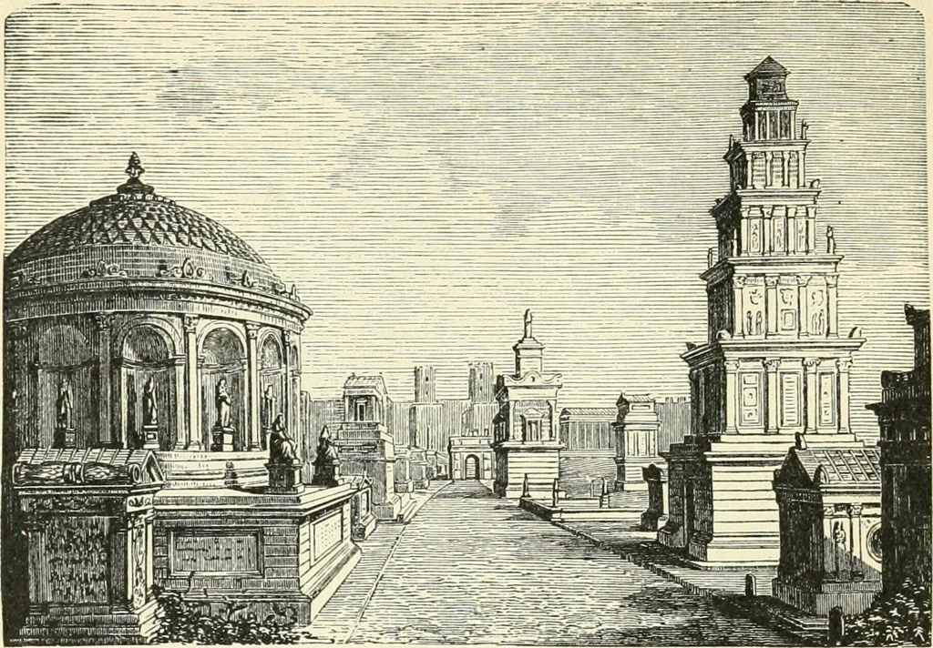 An illustration from Bilder aus der Geschichte der altchristlichen Kunst und liturgie in Italien, 1899, leaf 25