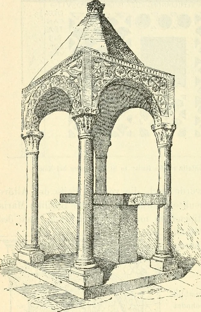 An illustration from Bilder aus der Geschichte der altchristlichen Kunst und liturgie in Italien, 1899, leaf 251