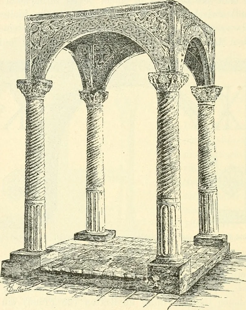 An illustration from Bilder aus der Geschichte der altchristlichen Kunst und liturgie in Italien, 1899, leaf 253