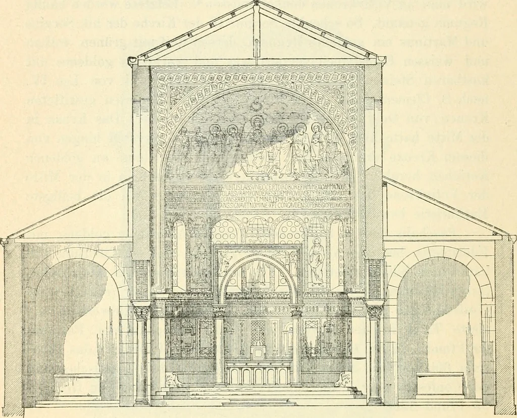 An illustration from Bilder aus der Geschichte der altchristlichen Kunst und liturgie in Italien, 1899, leaf 255