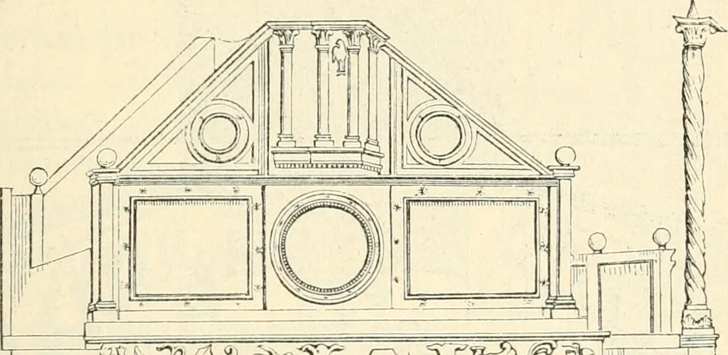 An illustration from Bilder aus der Geschichte der altchristlichen Kunst und liturgie in Italien, 1899, leaf 258