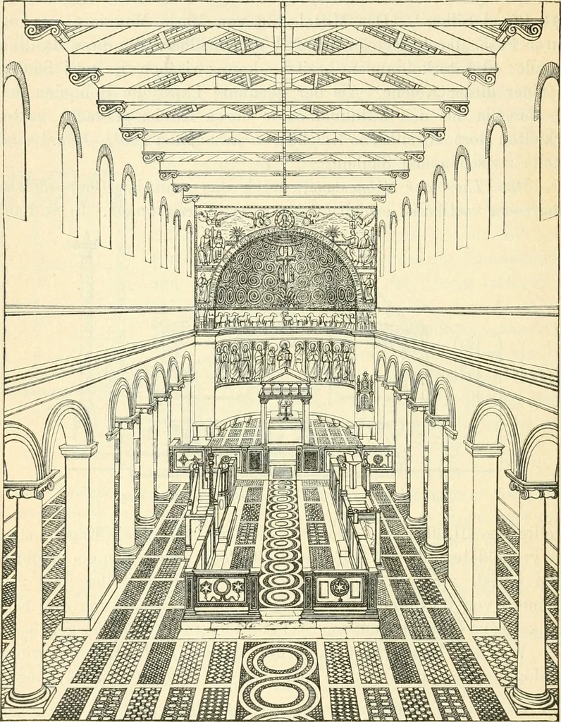 An illustration from Bilder aus der Geschichte der altchristlichen Kunst und liturgie in Italien, 1899, leaf 259