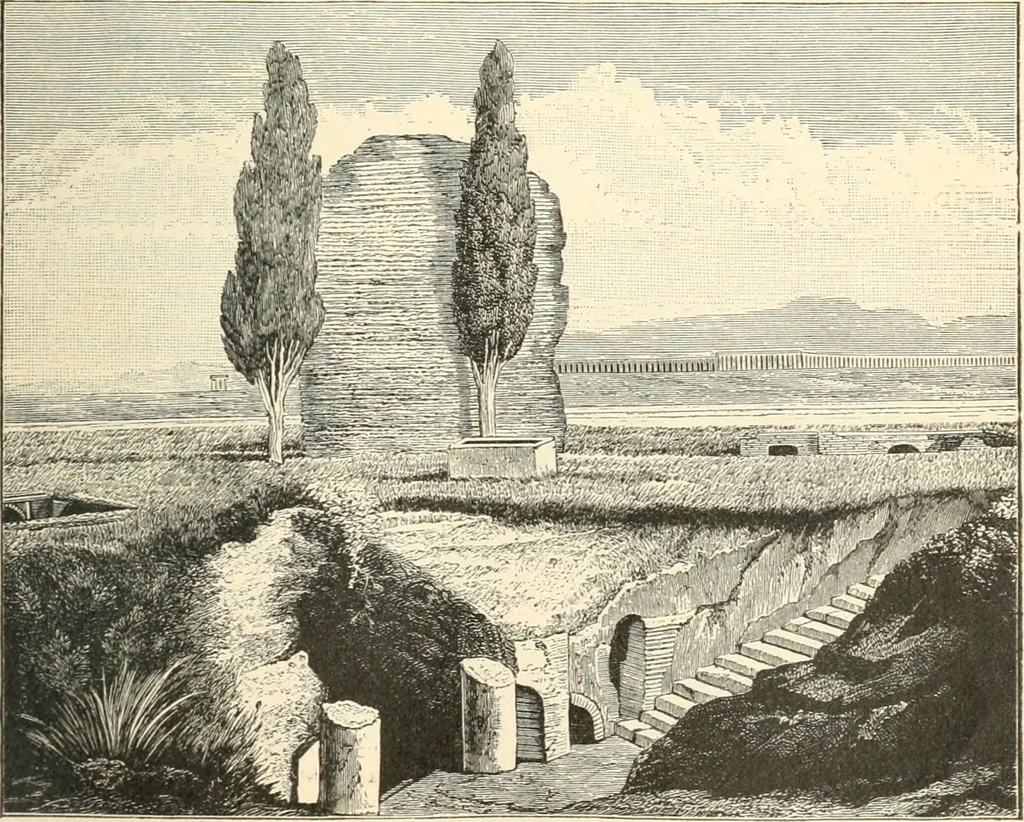 An illustration from Bilder aus der Geschichte der altchristlichen Kunst und liturgie in Italien, 1899, leaf 26