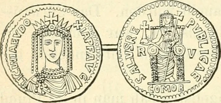 An illustration from Bilder aus der Geschichte der altchristlichen Kunst und liturgie in Italien, 1899, leaf 265