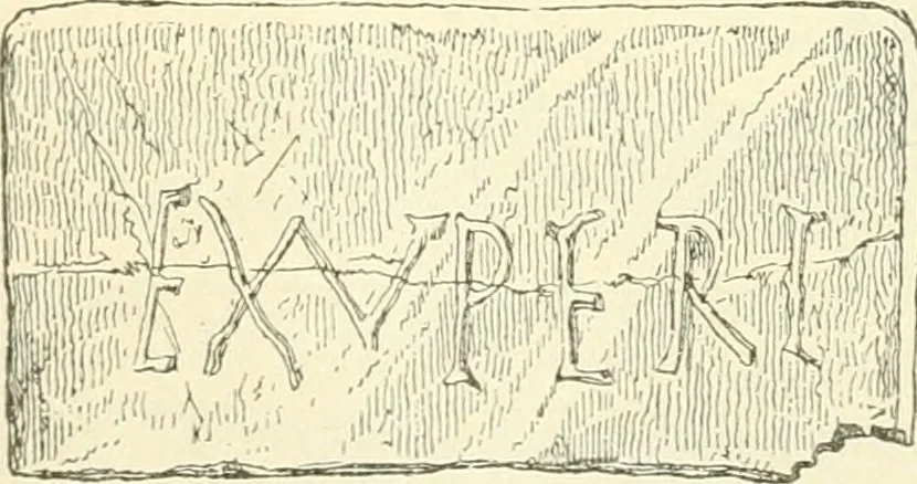 An illustration from Bilder aus der Geschichte der altchristlichen Kunst und liturgie in Italien, 1899, leaf 27