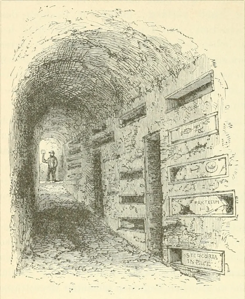 An illustration from Bilder aus der Geschichte der altchristlichen Kunst und liturgie in Italien, 1899, leaf 27