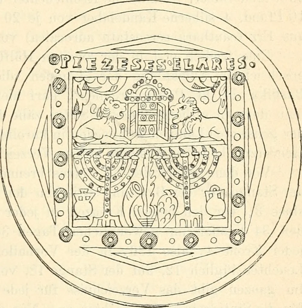 An illustration from Bilder aus der Geschichte der altchristlichen Kunst und liturgie in Italien, 1899, leaf 270