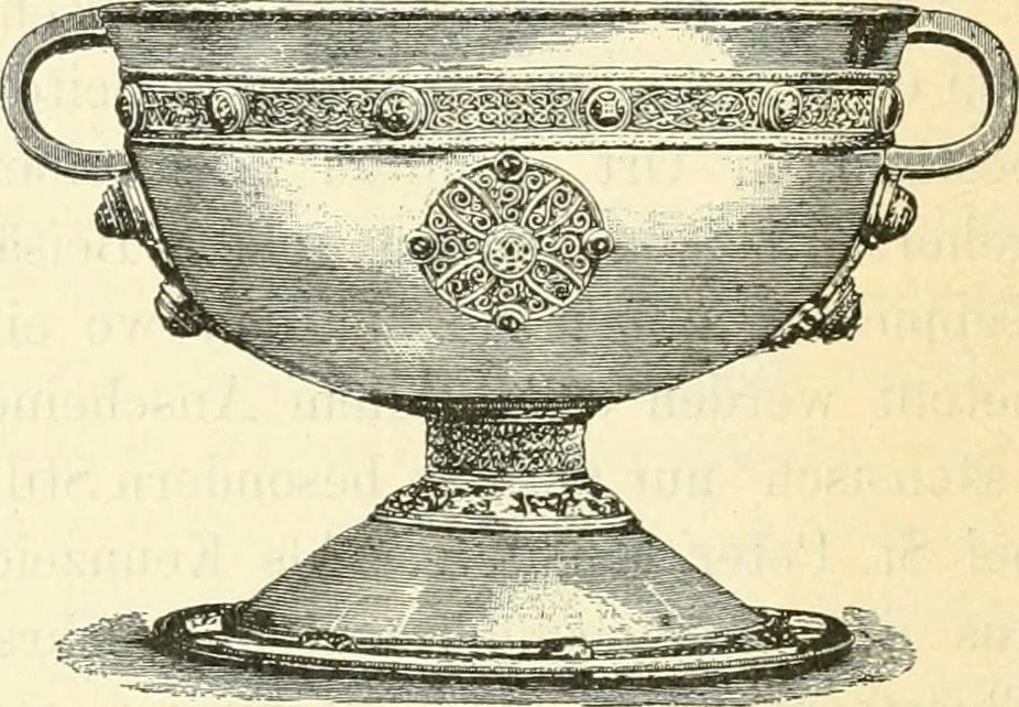 An illustration from Bilder aus der Geschichte der altchristlichen Kunst und liturgie in Italien, 1899, leaf 277