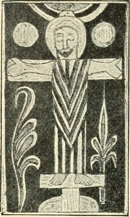 An illustration from Bilder aus der Geschichte der altchristlichen Kunst und liturgie in Italien, 1899, leaf 297