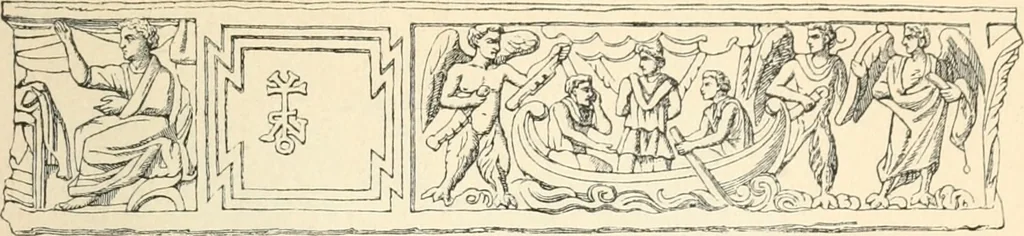 An illustration from Bilder aus der Geschichte der altchristlichen Kunst und liturgie in Italien, 1899, leaf 30