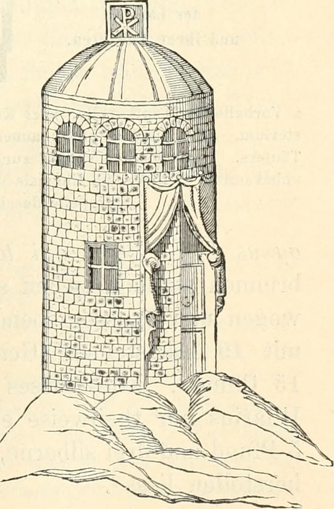 An illustration from Bilder aus der Geschichte der altchristlichen Kunst und liturgie in Italien, 1899, leaf 302