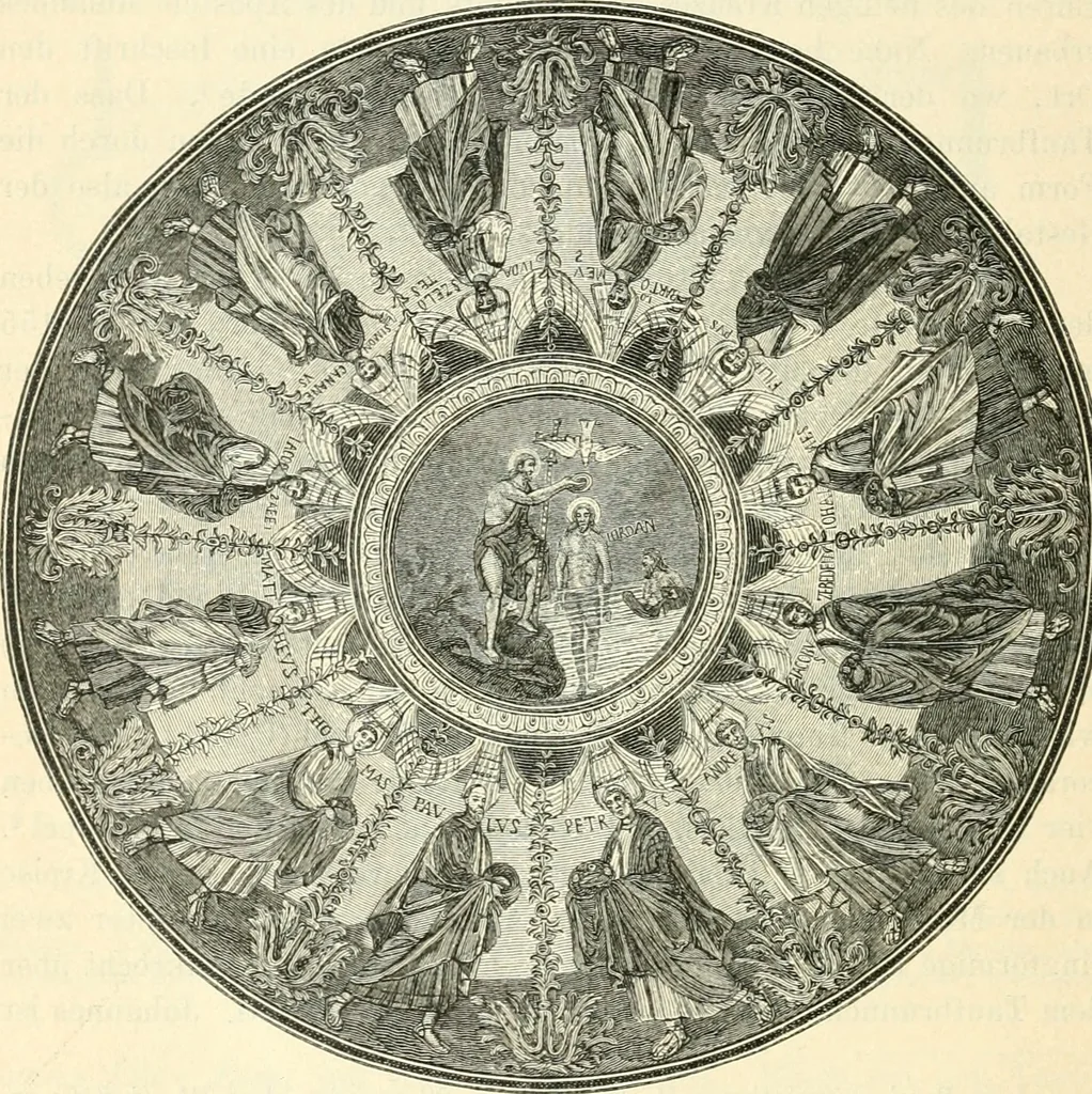 An illustration from Bilder aus der Geschichte der altchristlichen Kunst und liturgie in Italien, 1899, leaf 305